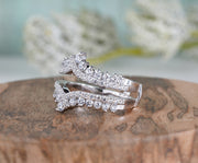 Vintage Enhancer Wedding Ring Band, wrap Guard Band