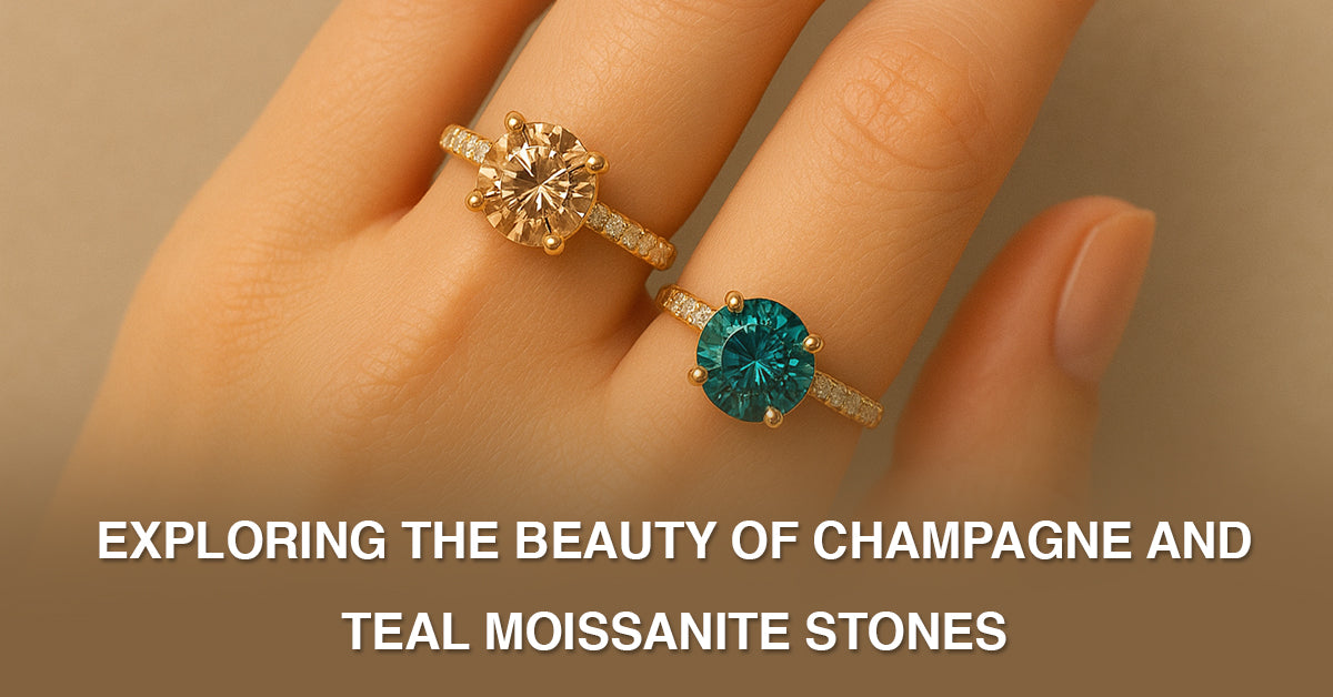 Exploring the Beauty of Champagne and Teal Moissanite Stones Introduction