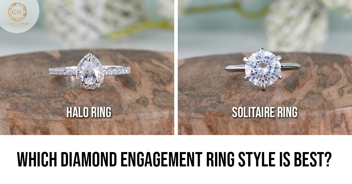 Halo vs. Solitaire Engagement Rings