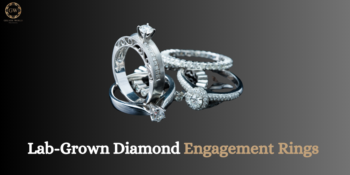 Lab-grown diamond engagement rings