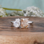 Two Stone Engagement Ring For Women