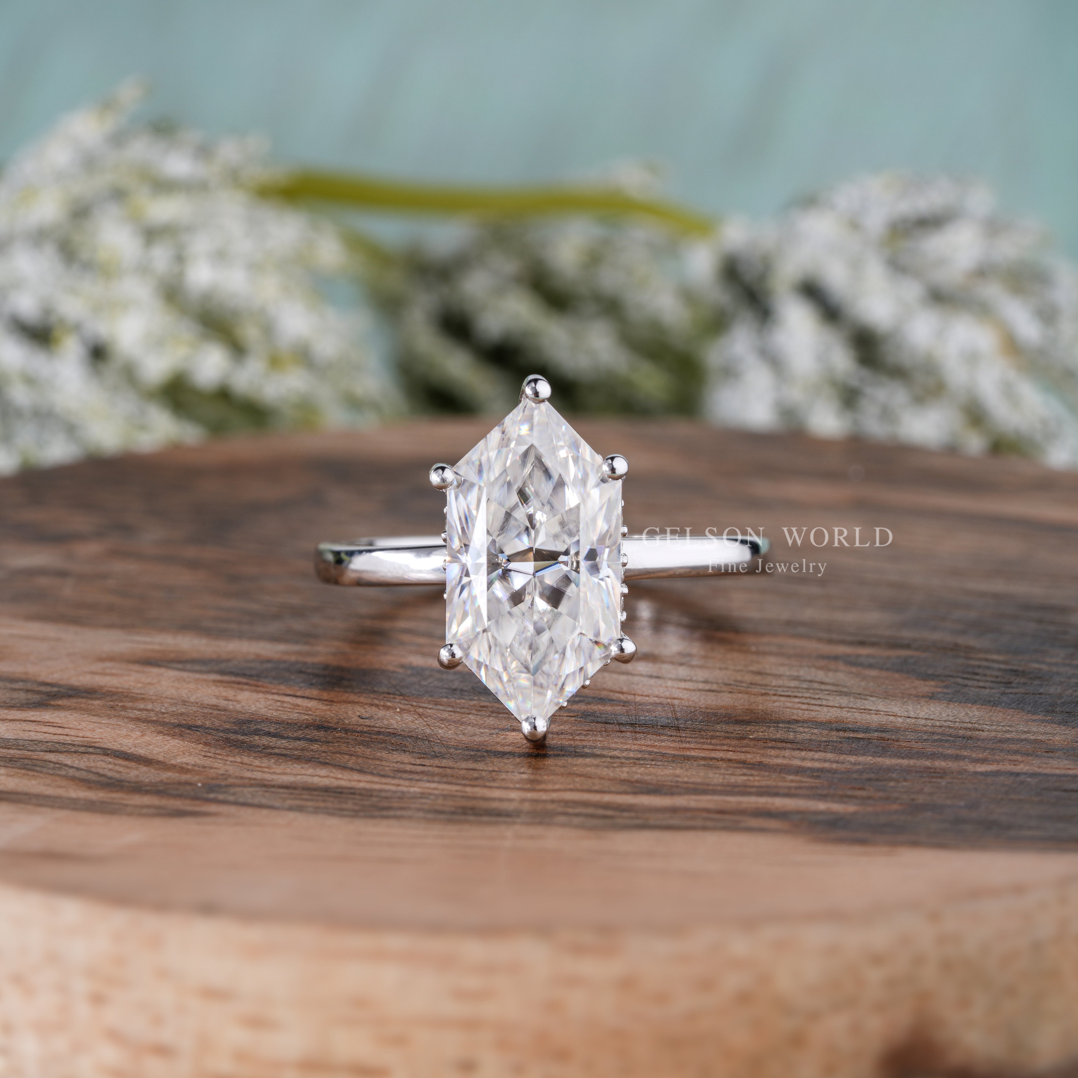 2.5ct Dutch Marquise Cut Solitaire Engagement Ring