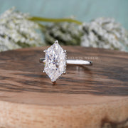 Promise Rings For Women, 14K White Gold Ring