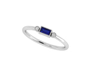 Sapphire September Birthstone Stacking Ring