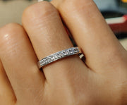 Radiant Moments: Round Moissanite Stackable Wedding Rings for Your Special Day