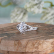Split Shank Ring, Classic Wedding Ring, Gold & Silver Promise Rings Women