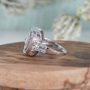 Art Deco Halo Engagement Rings