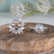 Moissanite Enhancer Ring, Ring wraps, Wedding Ring Enhancers