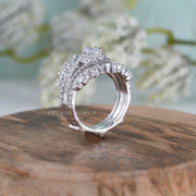 Art Deco Bridal Engagement Ring With Enhancer