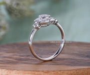 1.20 Ct Round Moissanite Six Stone Anniversary ring