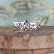 Nature Inspired Ring / Sterling Silver / Leaf design ring