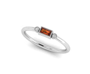 Citrine November Birthstone Stackable Ring