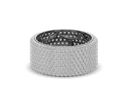 Round Cut Full Eternity Mens Wedding Band