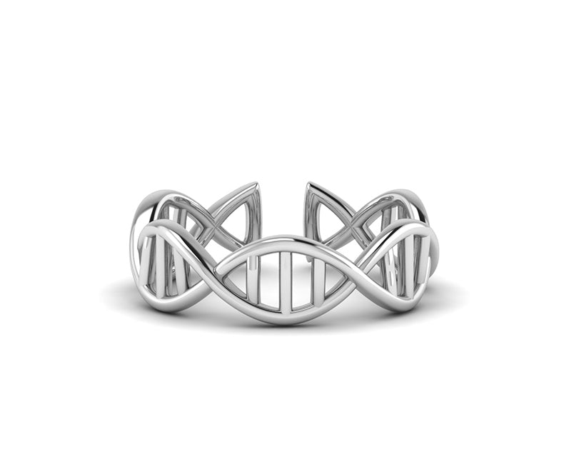 DNA Chemistry Molecule Rings Double Helix Ring Minimalist Ring, 14k Gold Ring, Stacking Rings, Minimalist Ring For Women, Open ring Design