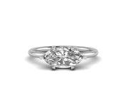 1.70 Ct 14K Gold Marquise Moissanite Engagement Ring, East West Wedding Ring for women, Anniversary Ring, Minimalist Moissanite Gold Ring