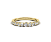 Graduated Elegant Wedding Band for Her