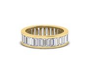 Baguette Cut Eternity Wedding Band