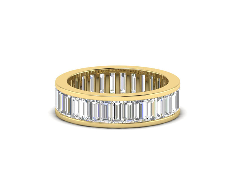 Baguette Cut Eternity Wedding Band
