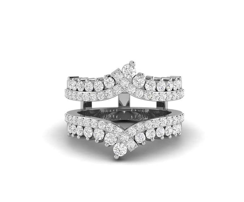 Vintage Enhancer Wedding Ring Band, wrap Guard Band