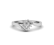Elegantly Minimalist: Dainty Stacking Ring in Silver and Gold with Sparkling Moissanite, Perfect for Promise and Anniversary
