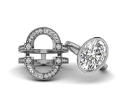 Customizable Ring Enhancer With Oval Solitaire Ring