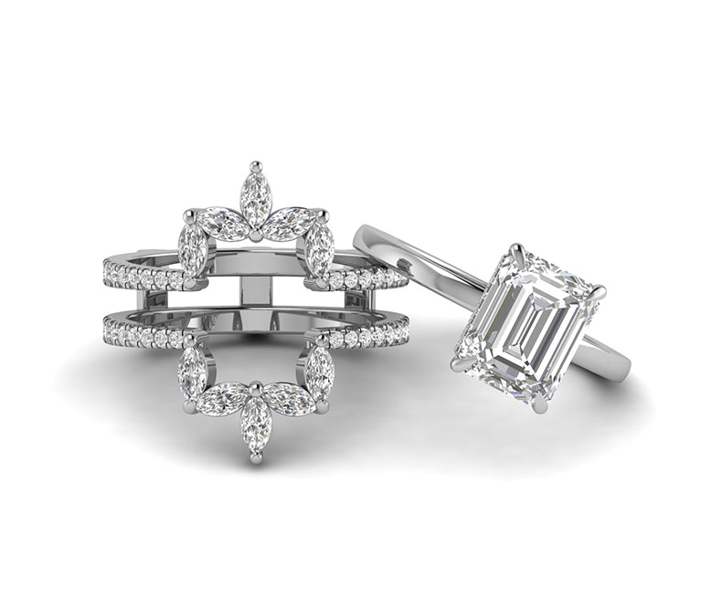 Ring enhancer, Ring enhancers and wraps, Moissanite ring enhancer, Enhancer wedding band, Wedding band enhancer, Ring guard enhancer wrap