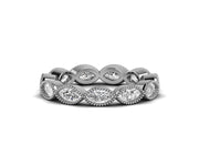 Milgrain Marquise Cut Full Eternity Band
