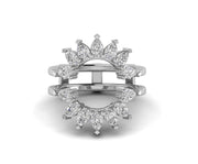 Curved Ring Jacket For Engagement Ring