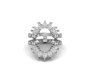 Oval Shape Crown Enhancer Wedding Band