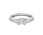 Asscher Cut Solitaire Promise Ring
