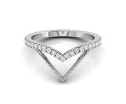 Double Chevron V Stack Rings for Women