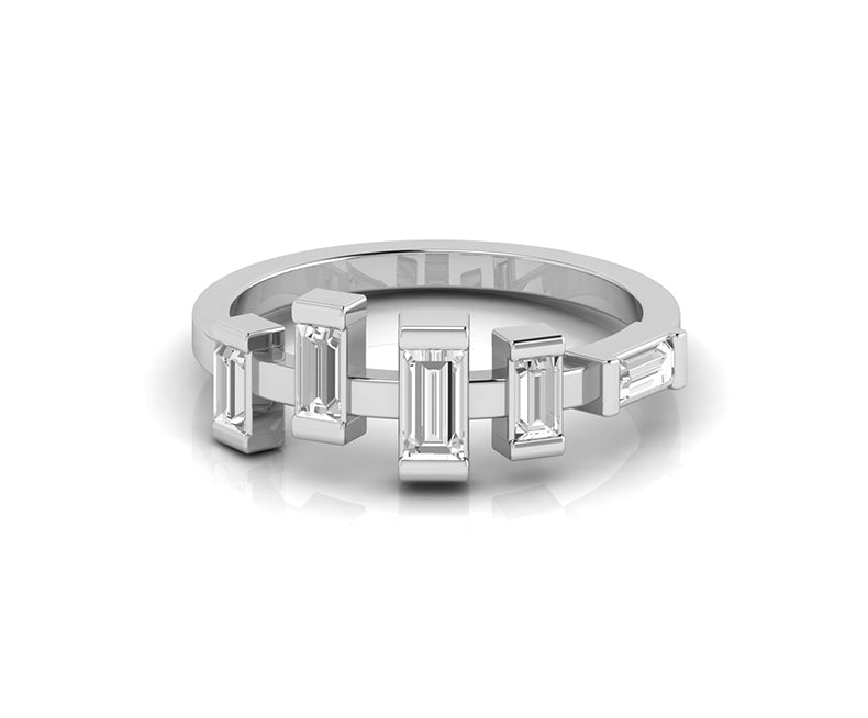 Five-Stone Baguette Engagement Ring