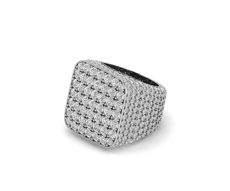 925 Silver Multi Stone Cocktail Champion Ring