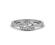 Infinite Love: Tie The Knot Stackable Ring, a Promise of Eternity and Friendship in Silver and Gold