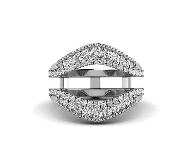 Art Deco Moissanite Vintage Wrap Guard