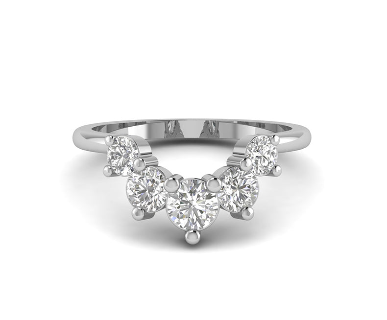Curved U Shaped Dainty Promise for Her
