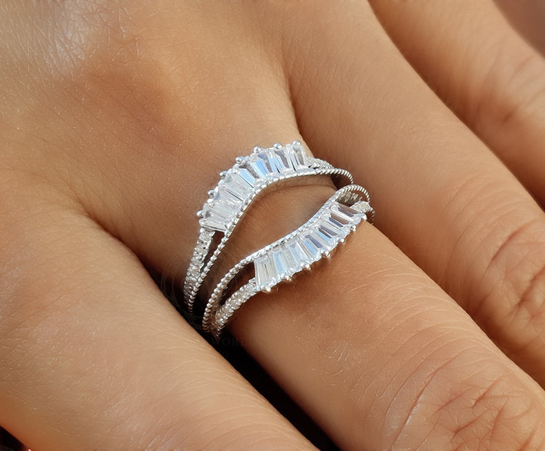 Ring Wrap Baguette Ring Guard Diamond Ring Enhancers And Wraps