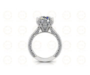 3.60 Tcw Round Vintage Engagement Ring, Art deco Antique ring, Unique Wedding Ring, 8 Claw Milgrain ring, Anniversary Estate Ring for her