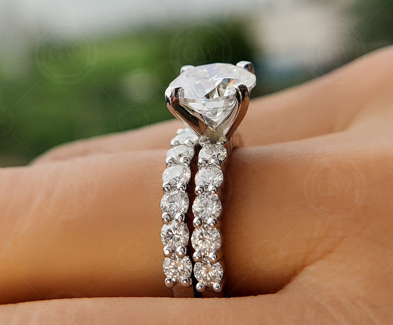 Solitaire Engagement Ring With Matching Wedding Band, Ct