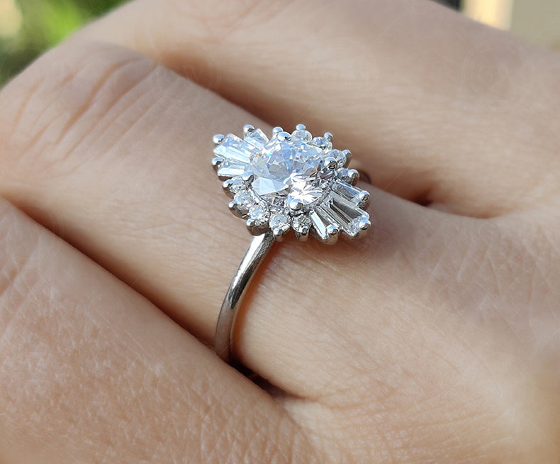 Vintage Art Deco Promise Ring Vintage Inspired Engagement Ring