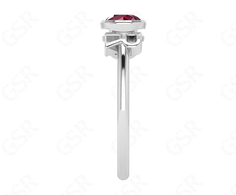 Personalized Initial Birthstone Ring - Thoughtful Birthday Gifts - Dainty Silver and Gold Gemstone Ring - Ideal Gift for Mom - Unique Letter Rings