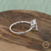 Square Stone Ring, Promise Rings For Women, Classic Gold Ring