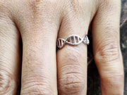 DNA Chemistry Molecule Rings Double Helix Ring Minimalist Ring, 14k Gold Ring, Stacking Rings, Minimalist Ring For Women, Open ring Design