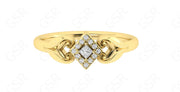 Timeless Charm: Vintage Art Deco Moissanite Stackable Ring in Silver and Solid Gold - A Dainty Minimalist Promise for Women