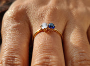 Toi Et Moi Ring / Personalized Birthstone Ring / Family Rings For Women / Initial Birthstone Ring / custom gemstone ring / Gift For Mom