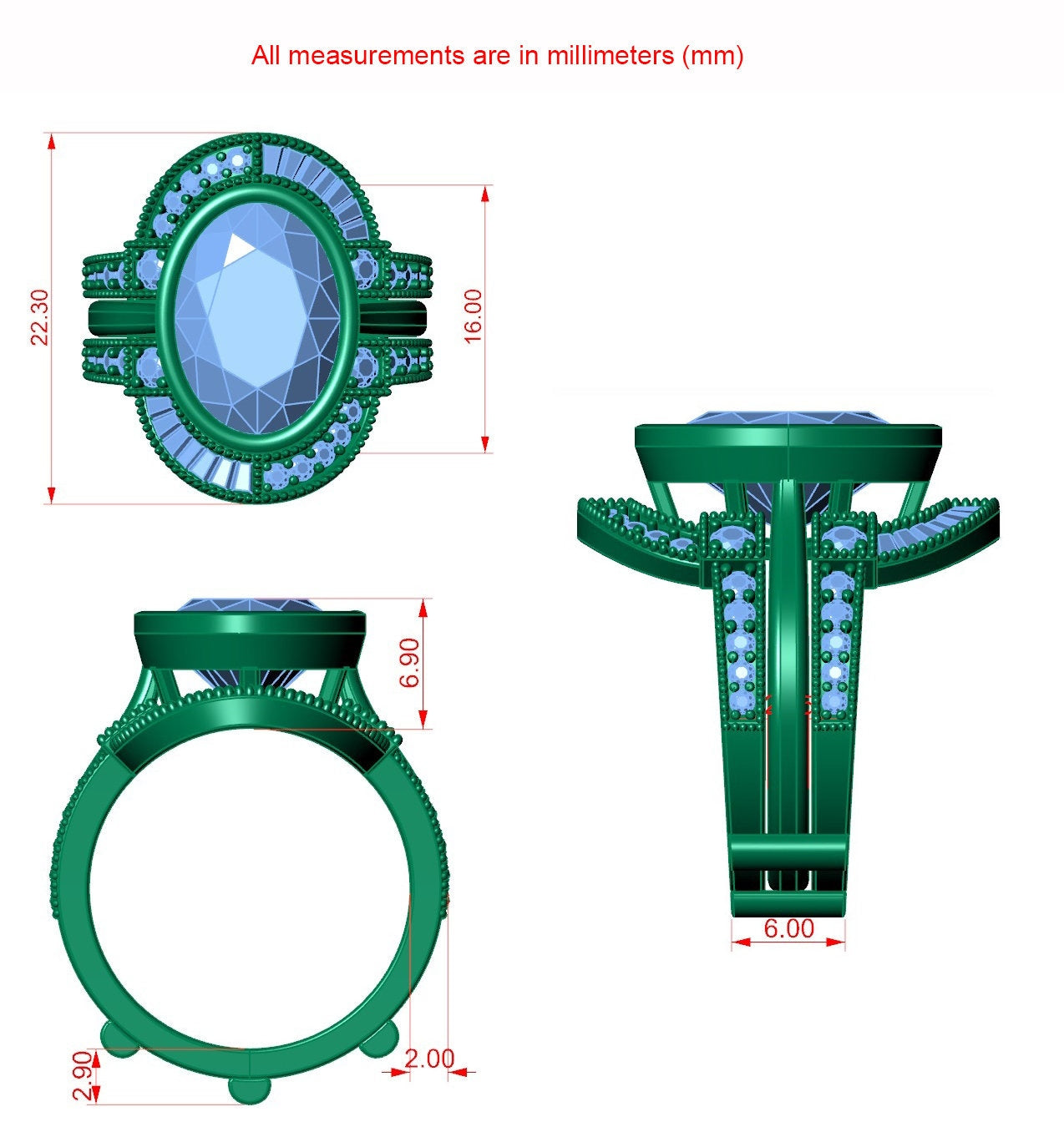Customizable Ring Enhancer, Aggie ring enhancer, Aggie ring wrap, Aggie ring guard, college ring enhancer, College Wrap, Oval Shape Enhancer
