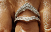 Vintage Ring Jacket, 14K Gold Moissanite ring enhancer, wrap guard band, Art Deco Wedding Ring, Ring enhancers and wraps, Women's Ring