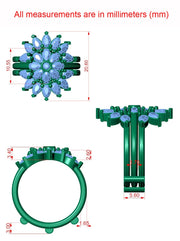 Moissanite Enhancer Ring, Ring wraps, Wedding Ring Enhancers, Ring Enhancer white gold, Pear Floral Engagement Ring, Solitaire Ring Enhancer