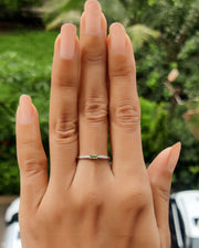 Dainty Peridot Stackable Rings for Women - August Birthstone Beauty